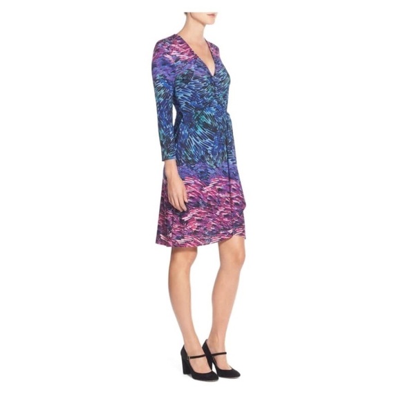 bcbgmaxazria Adele' Print Jersey Wrap Dress - Picture 4 of 9
